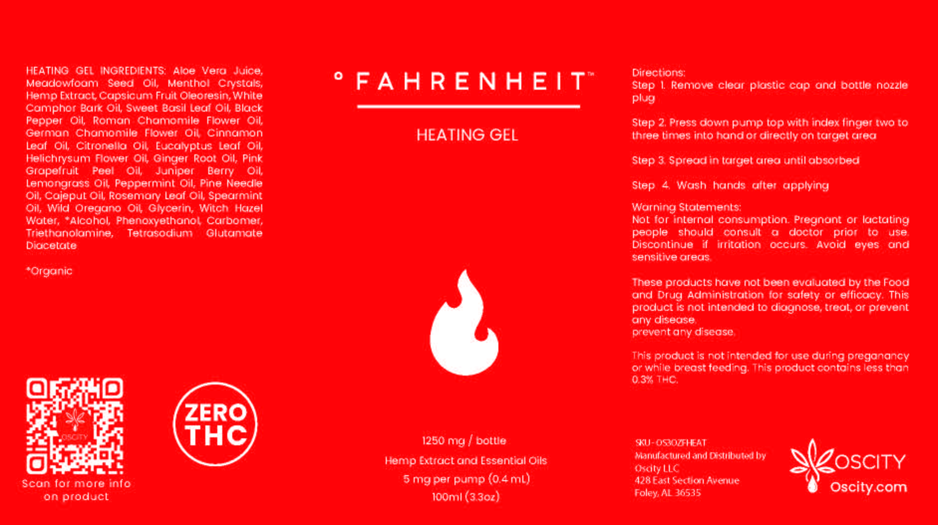 Fahrenheit Heating Gel
